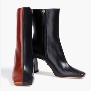 WANDLER Two-tone leather ankle boots 36